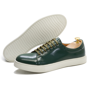 <span class=keywords><strong>Scarpe</strong></span> Casual da Uomo in Vera Pelle Fatte a Mano con Lacci, Sneaker Trendy Stile Skateboard, <span class=keywords><strong>Scarpe</strong></span> Sportive - Product Image 2