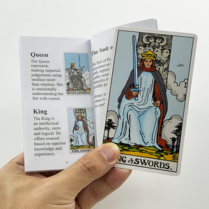 أوراق التاروت عالية الجودة بسعر المصنع من <span class=keywords><strong>Rider</strong></span> <span class=keywords><strong>Waite</strong></span> أوراق التاروت 78 الأصلية بطباعة مخصصة مع دليل