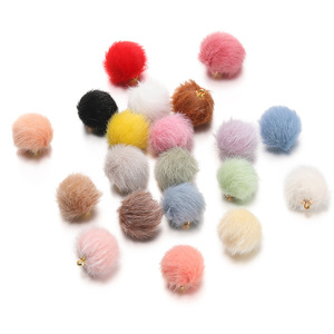 Pendentifs Pompons Colorés 17mm pour DIY Porte-clés et Accessoires de Sangle de Téléphone Portable – Vente en Gros - Product Image 1