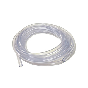 Sourcing Map PVC Clear Vinyl Tubing, 10mm(3/8") ID 13mm(1/2") OD 10ft Plastic Pipe Air Water Hose With Clamps