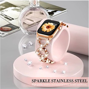 Correa de acero inoxidable para <span class=keywords><strong>Apple</strong></span> <span class=keywords><strong>Watch</strong></span>, correa de 38mm, 40mm, 41mm para iWatch SE Series 7, 6, 5, 4, 3, 2, 1, joyería elegante para mujer, Correa <span class=keywords><strong>O</strong></span>-link - Product Image 6