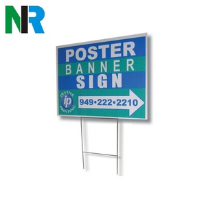 4mm <b>Plastic</b> Yard Signs 18x24 With H-stakes Yard Signs Cheap Custom <b>Plastic</b> Advertising Birthday Yard Signs - Product Image 4