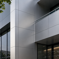 Panneau composite en aluminium de luxe avec revêtement PVDF, ignifuge et écologique, pour les façades d'hôtels, de centres commerciaux, de bureaux, d'immeubles, d'appartements et d'entrepôts
