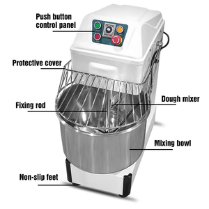 20L 30L 60L 80L 160L 260L farine pétrin amasadora de pan industriel spirale pain pâte mélangeur pétrin malaxeur pour boulangerie - Product Image 3