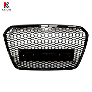 Griglia Frontale Stile RS6 in ABS <span class=keywords><strong>Nero</strong></span> Lucido per <span class=keywords><strong>Audi</strong></span> A6 C7 2010-2014, <span class=keywords><strong>Logo</strong></span> Personalizzabile, Vendita all'Ingrosso - Product Image 1