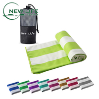 Serviette de plage en microfibre à séchage rapide personnalisée écologique pour le marché européen Cadeaux d'accessoires essentiels pour les adultes