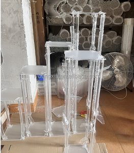 Wedding Centerpieces Acrylic square <strong>Flower</strong> <strong>Vase</strong> <strong>Flowers</strong> Stand for Party Tables Decorations Elegant Weddings Decoration Table - Product Image 4