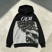 Ensemble 2 pièces homme : Sweat à capuche épais personnalisé coupe oversize avec motif graphique carré et pantalon de survêtement