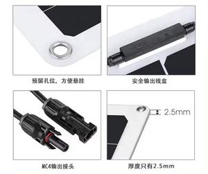 Pannello Solare Marino Semiflessibile ad Alta Efficienza per Barche, Barche a Vela, Camper, Roulotte, Auto, Yacht, Caravan, Camion, Rimorchi e Cabine - Product Image 2