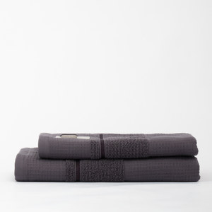 Kapers 2-Piece Lightweight Waffle and Terry Fabric <b>Bath</b> <b>Towel</b> Set Including Face and <b>Bath</b> <b>Towels</b> with Durable Comfort - Product Image 4