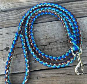 Küçük veya Büyük Köpekler İçin Paracord 1.5 Metre Köpek Tasması, Eğitim ve Yürüyüş İçin Alaşımlı Çizgili Desenli Güçlü Paracord Tasma - Product Image 5