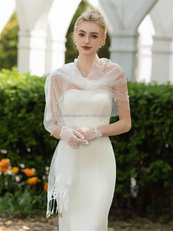 QUEENS GOWN Princess Wedding Shawl Pure