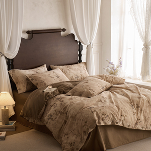 Ensemble <span class=keywords><strong>de</strong></span> housse <span class=keywords><strong>de</strong></span> couette quatre pièces en coton et <span class=keywords><strong>lin</strong></span> <span class=keywords><strong>de</strong></span> style <span class=keywords><strong>ancien</strong></span> Summer Anne, nouvelle arrivée - Product Image 2