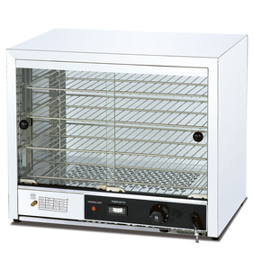 Vetrina Riscaldata Multifunzione Controllata da Microcomputer in Acciaio Inox per Panini e Hot Dog con Display in Vetro e Alimentazione Elettrica - Product Image 2