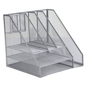 Mesh Metal <b>7</b> Compartments Office Desk Organizer Desk Sets File Organizer Metal Mesh File Organizer - Product Image 2