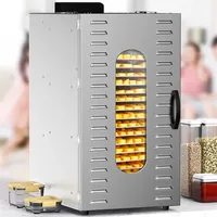 20-Laags Droger Fruit Machine Uitdroging Machine Commerciële Gedroogde Fruitmachine Groenten En Huisdier Snacks Droger Thuis