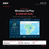 Car Radio 9 Inch Car Audio Android KSOY-03 AHD Reversing Camera RCA 4.1 Channel Subwoofer Output