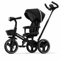 Tricycle pliable pour enfants, vélo à 3 roues avec capote et panier, poignée de poussée parentale pour les tout-petits, garçons et filles de 1 à 3 ans