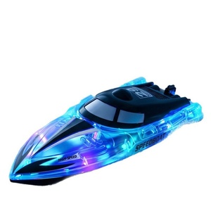 Bateau télécommandé RC pour enfants avec lumières LED, 2,4 GHz, étanche, en résine, pour garçons et filles de 8 à 12 ans - Product Image 5