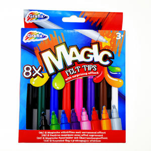 Stylo marqueur magique à encre aquarelle changeant de couleur 8+1/9+1 couleurs avec stylo blanc - Product Image 3
