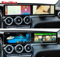 Navihua Carplay pantalla Dual 12,3 Android 13 para Mercedes Benz C W205 GLC X253 2015-2022 reproductor Multimedia de navegación GPS para coche