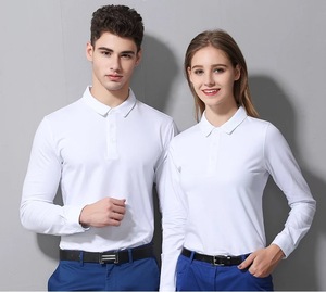 T-shirt da uomo in cotone 65% e 35% in poliestere manica lunga da uomo con logo <span class=keywords><strong>professionale</strong></span> personalizzato e design t-shirt da Golf - Product Image 2