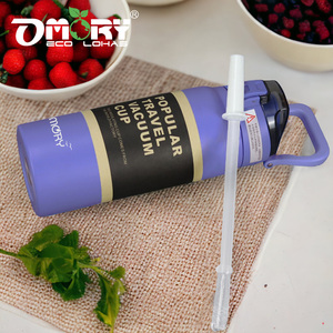 Botella Deportiva OMORY de Acero Inoxidable, Ligera, Portátil, con Tapa Abatible, 720 ml - Amarilla - Product Image 6