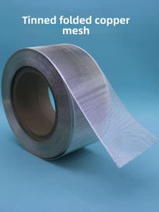 Maille de cuivre étamé avec bords pliés pour les expériences de recherche scientifique, tailles 100*0.3mm et 60*0.34mm, fabriqué en Chine - Product Image 4