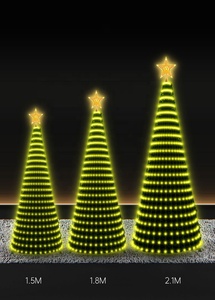 2.1m/6.8ft Cao LED Lập Trình Giáng Sinh Chuỗi Cây Ánh Sáng Điểm Ảnh Kỳ Nghỉ Chiếu Sáng Giáng Sinh Trang Trí Cây Đèn Nhà Thông Minh - Product Image 6
