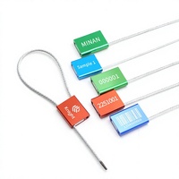 Scellé de sécurité en métal pour câble, à diamètre réglable et autobloquant, PM-CS3104, pour conteneurs maritimes
