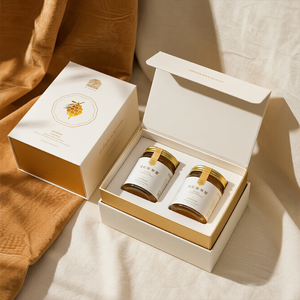 Hộp giấy in thiết kế tùy chỉnh, kiểu sách, sang trọng, dùng để trưng bày tổ chim, mứt, cà vạt, mật ong, chất liệu giấy bìa cứng - Product Image 1