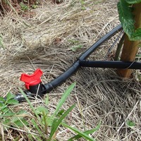 Raccords coudés, en T et bouchons d'extrémité pour tuyaux d'irrigation goutte à goutte en PE de 16 mm, 20 mm, 25 mm, 1/2'' et 3/4'' pour réparation et extension de tuyaux d'arrosage de jardin
