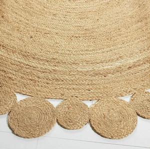 Jacquard-tapis de fleurs tissé en jonc de mer fabriqué à la machine au Vietnam - Product Image 5