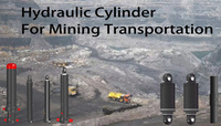 Cylindre hydraulique pour l'industrie du transport minier, cylindre télescopique pour camion à benne basculante, bras de pelle, bras de support, vérin de levage