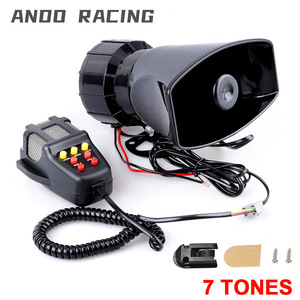 Sirena Eléctrica de 7 Tonos, 12V, para Coche y Motocicleta, Alarma, Mejora de Seguridad, Montaje Frontal de Plástico - Product Image 3