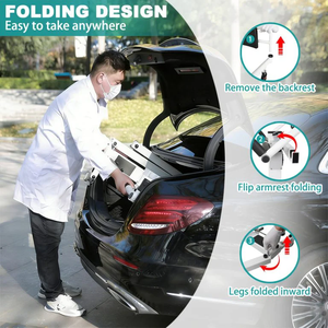 Silla de Ruedas Plegable para Transporte Fácil, Elevador de Coche para Pacientes con Eslinga Resistente para Vehículo - Product Image 2