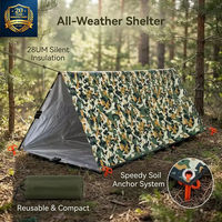 Tente de survie en paracorde 550lbs, tente tube d'urgence 28UM, couverture spatiale réutilisable robuste, vente en gros