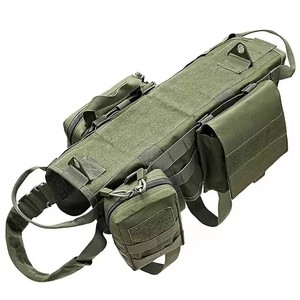 Ensemble de harnais et de laisse pour <span class=keywords><strong>petit</strong></span> chien durable avec un matériau en tissu de luxe, design tactique pour l'entraînement des bergers allemands et des <span class=keywords><strong>malinois</strong></span> - Product Image 3