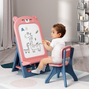 Planche à <span class=keywords><strong>dessin</strong></span> portable réglable pour bébés, jouet en plastique, thème <span class=keywords><strong>de</strong></span> petit ours, accessoire pour enfants - Product Image 3