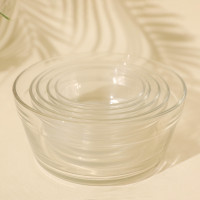 Vente en gros Ensemble de bols en verre transparent écologique pour la cuisine, la cuisson, la préparation et le service de salade