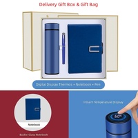 Coffret Cadeau d'Affaires de Luxe Personnalisable : Carnet, Tasse Thermos, Stylo et Bouteille – Vente en Gros