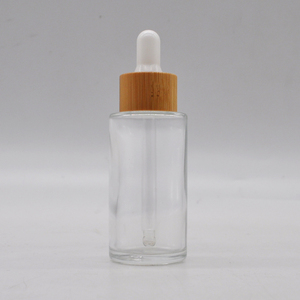 Botella de Vidrio Esmerilado Transparente de 20ml, 30ml, 40ml con Gotero y Tapa de Bambú para Productos de Aromaterapia y Belleza, con Logotipo Personalizado al por Mayor - Product Image 3