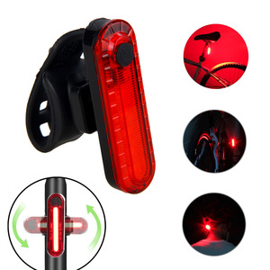Feu arrière LED pour vélo, 70mm x 20mm, rechargeable, étanche, mode flash, rouge et blanc, pour la conduite nocturne - Product Image 4