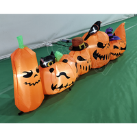 Nouvelle conception de citrouilles gonflables lumineuses géantes pour Halloween - Décoration durable pour l'extérieur et le jardin