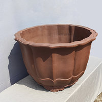 Pot à fleurs en sable violet fait main, style chinois, extra large, extra haut, extra profond, pour bonsaï, style simple pour la maison