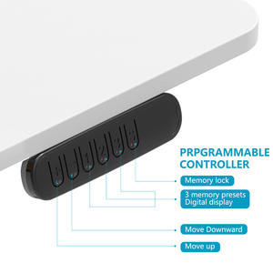 Patas neumáticas eléctricas de altura ajustable de un solo Motor resistente, <span class=keywords><strong>escritorio</strong></span> de ordenador, configuración de juegos de oficina en casa multifuncional, Metal - Product Image 5