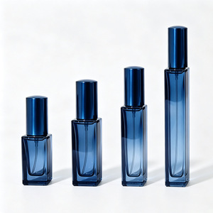 Vente flash - Flacon pulvérisateur en verre vide carré 3ml 5ml 10ml gris bleu - Flacons de parfum rechargeables - Product Image 4