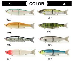 Nouvel Arrivage <span class=keywords><strong>Leurre</strong></span> de Pêche 17,8 cm 62g 2 Sections, Type Glide <span class=keywords><strong>Bait</strong></span> avec Queue Souple, Wobbler Dur, Sonnette et Mouvement Coulissant - Product Image 6