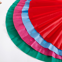 Éventail de Kung Fu en plastique couleur unie 33 cm, éventail pliant incassable en plastique pour la danse, le Tai Chi et le Wushu