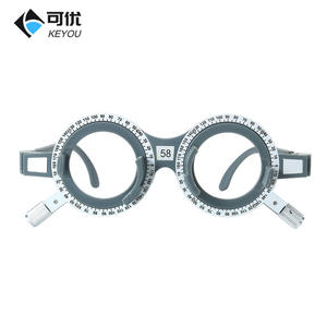 Monture d'essai optométrique Keyou 58 mm en nylon, monture complète avec branches réglables, équipement professionnel pour le test des lunettes - Product Image 1